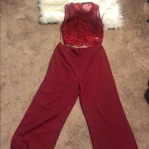 Two piece fashionova wide leg outfit